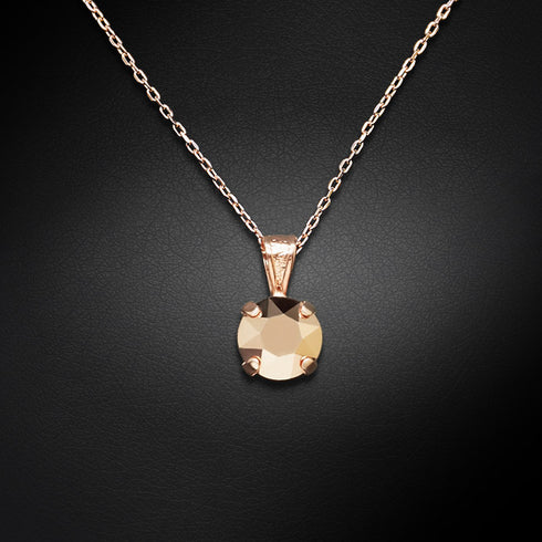 Кулон "Junona (Rose Gold)" с кристаллами Swarovski™